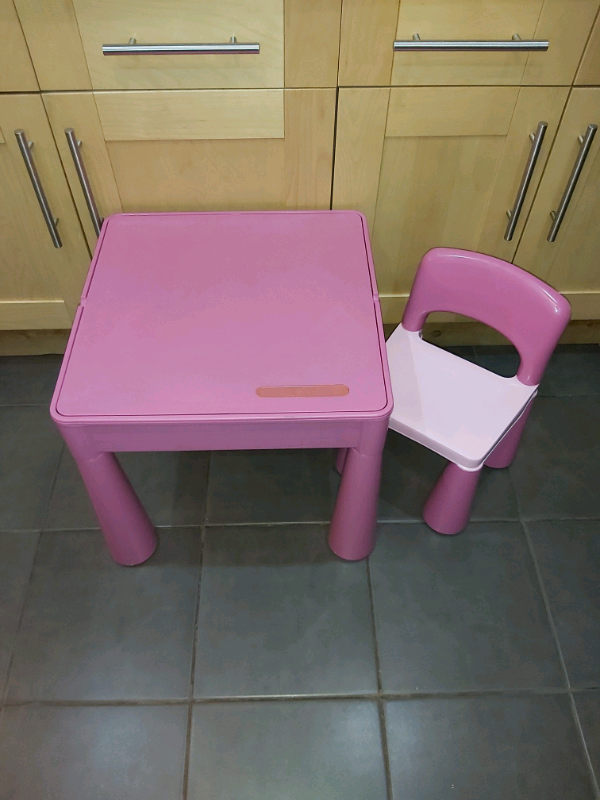 pink lego table